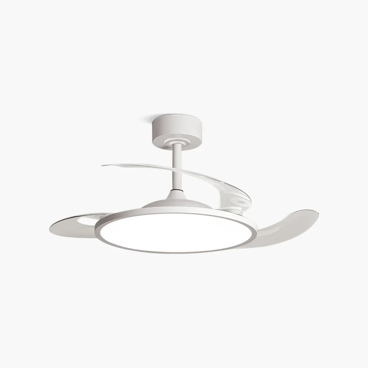 flairel Silent Remote Control White Ceiling Fan Light