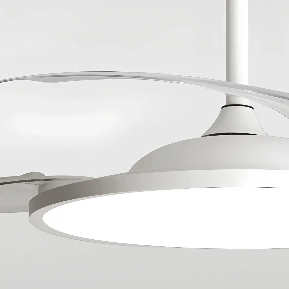 flairel Silent Remote Control White Ceiling Fan Light