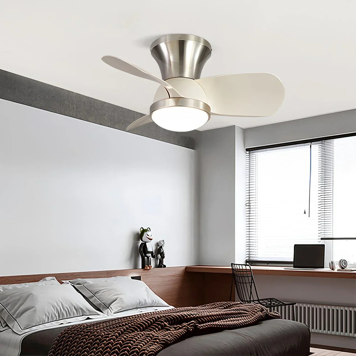 flairel Simple Ceiling Fan Light for Children's Room