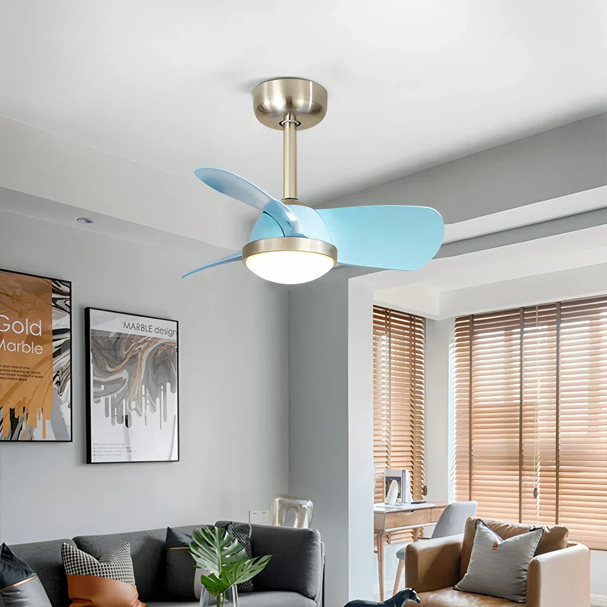 flairel Simple Ceiling Fan Light for Children's Room