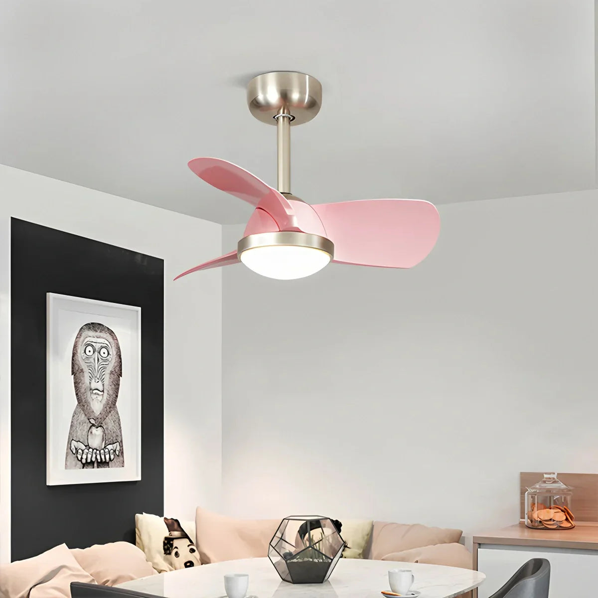 flairel Simple Ceiling Fan Light for Children's Room