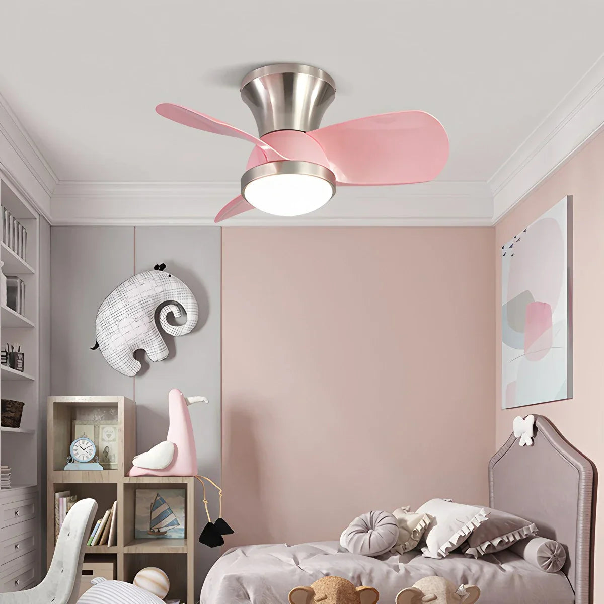 flairel Simple Ceiling Fan Light for Children's Room