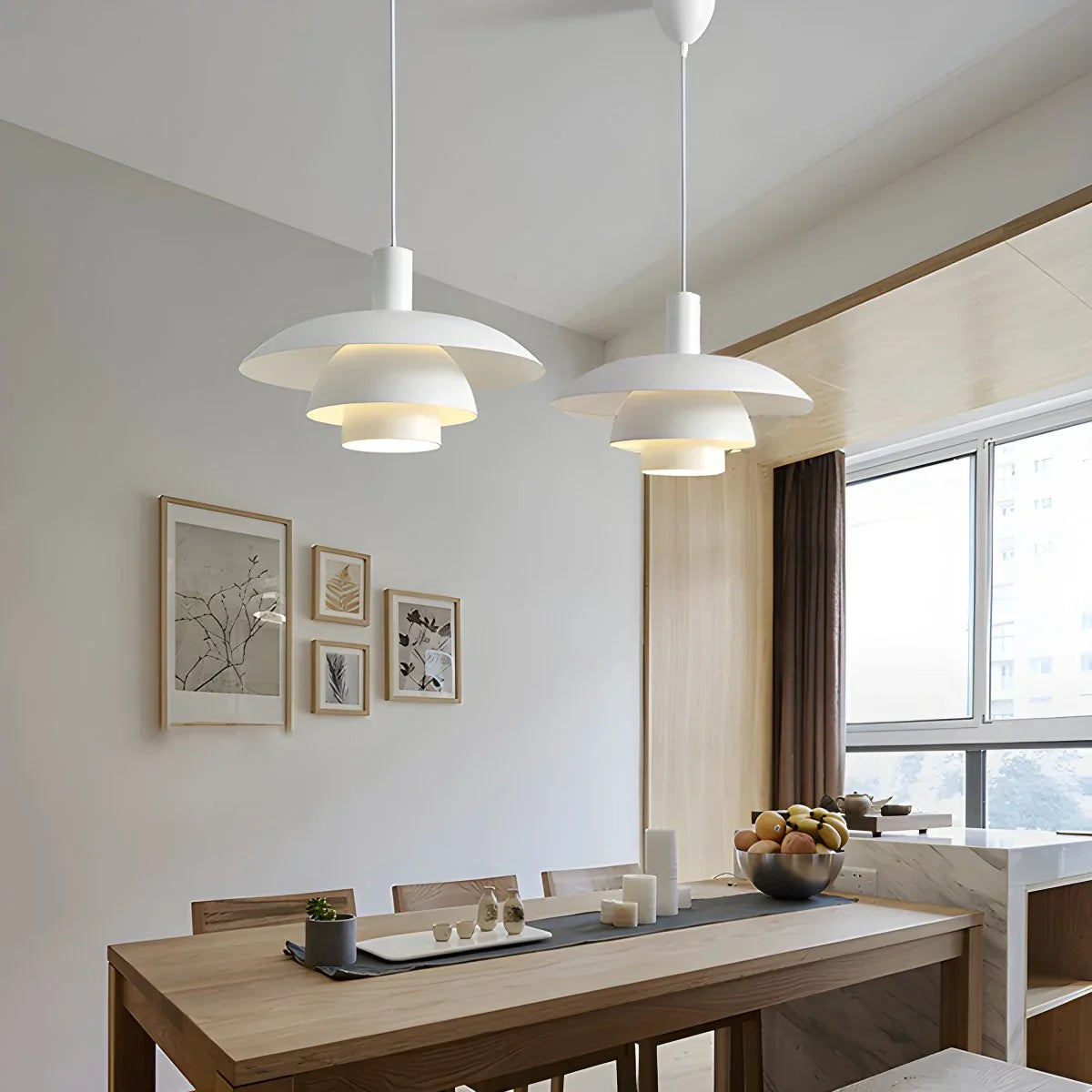 flairel Nordic UFO Restaurant Pendant Light for Kitchen Island