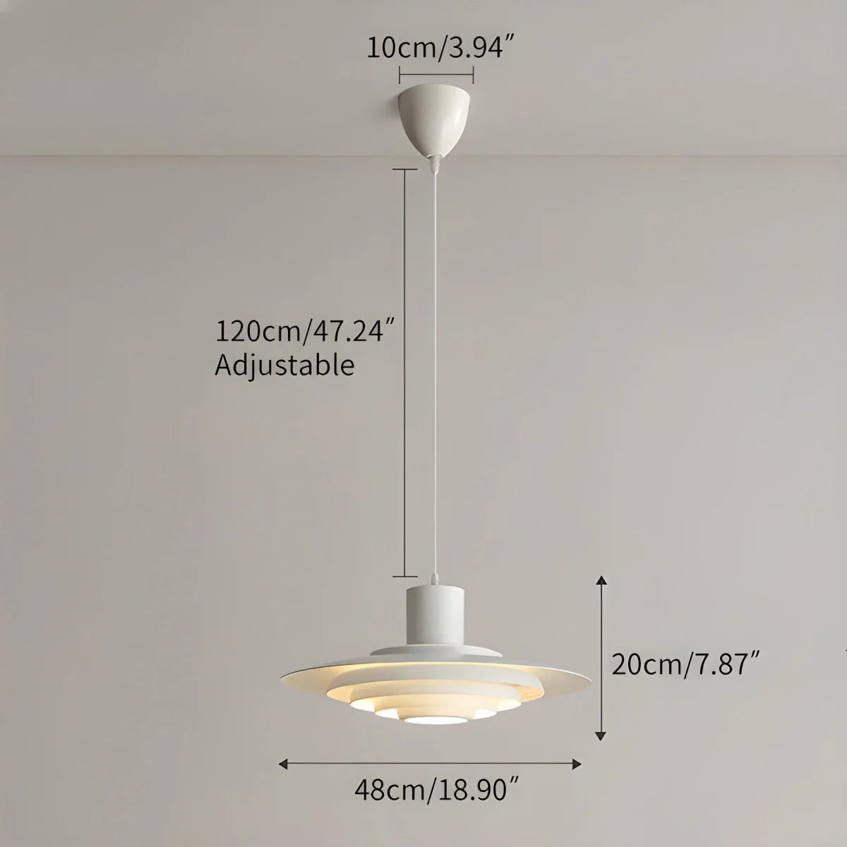 flairel Nordic Cream Style UFO Pendant Lamp