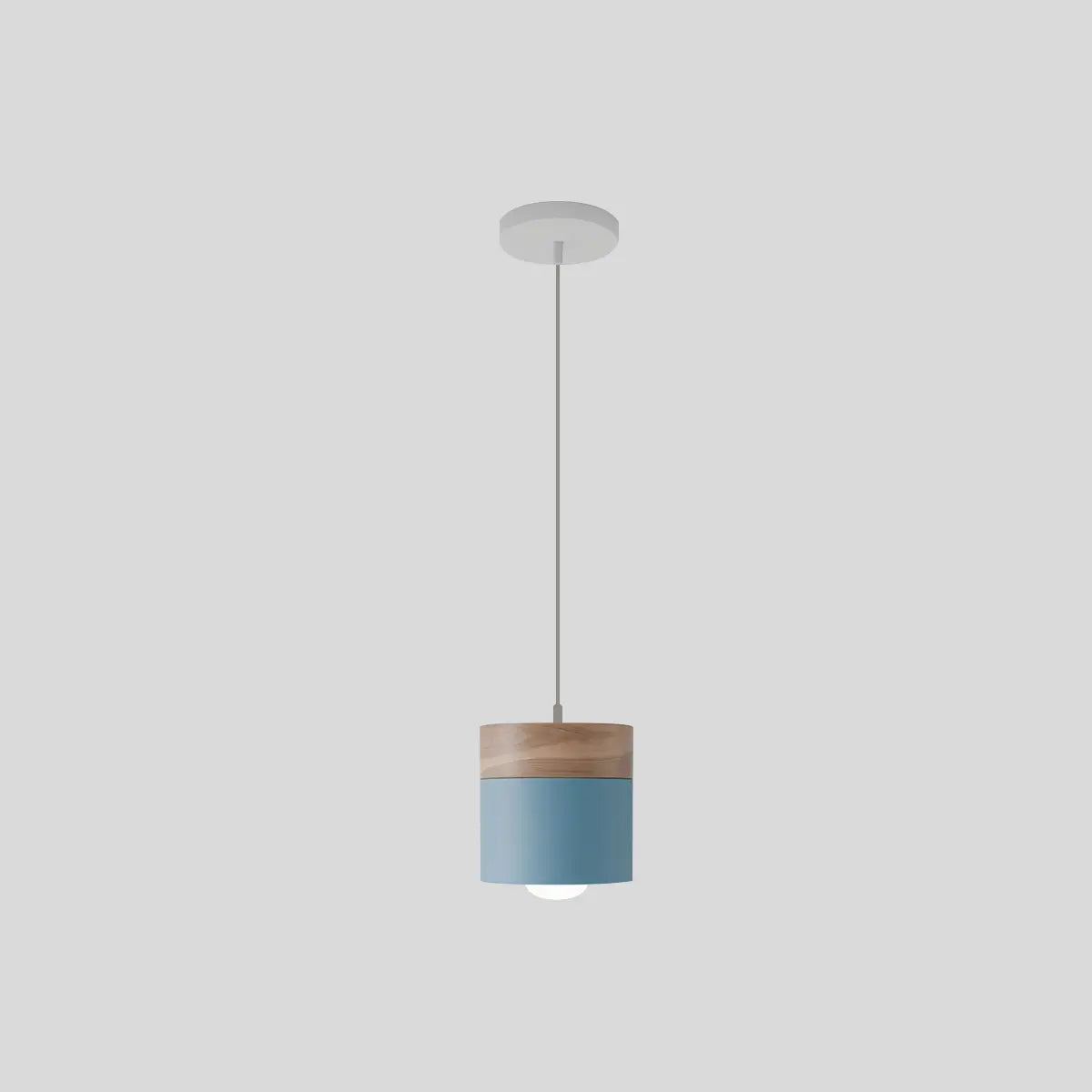 flairel Laetus Modern Wood Accent Pendant Light
