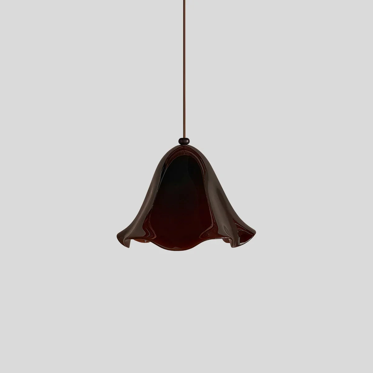 flairel Vintage Flower Colored Glass Pendant Light
