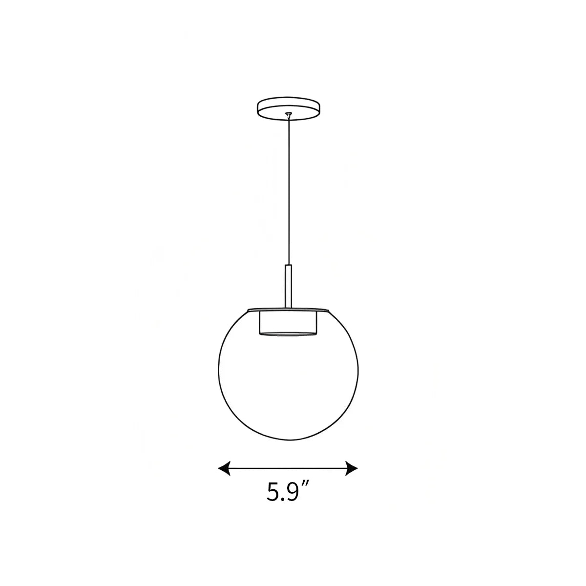 flairel Orbis Pendant Lamp for Dining Room