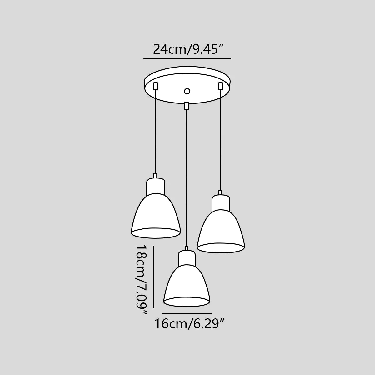 flairel Colorato Aluminum Pendant Light for Kitchen