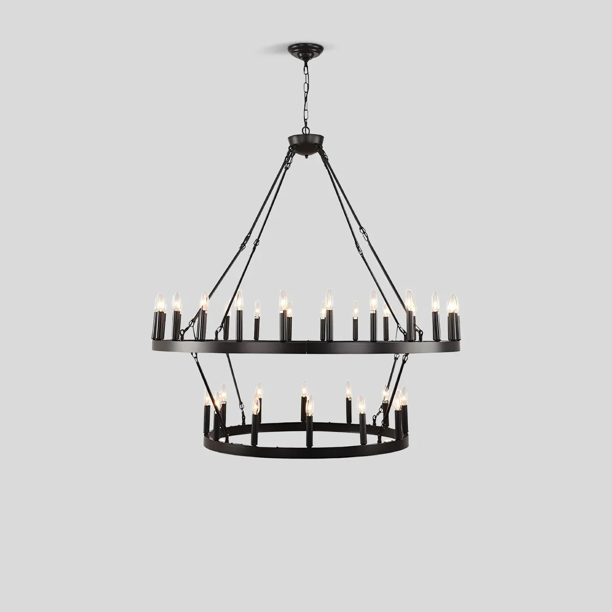 flairel Candle Shaped Chandelier for Dining Room