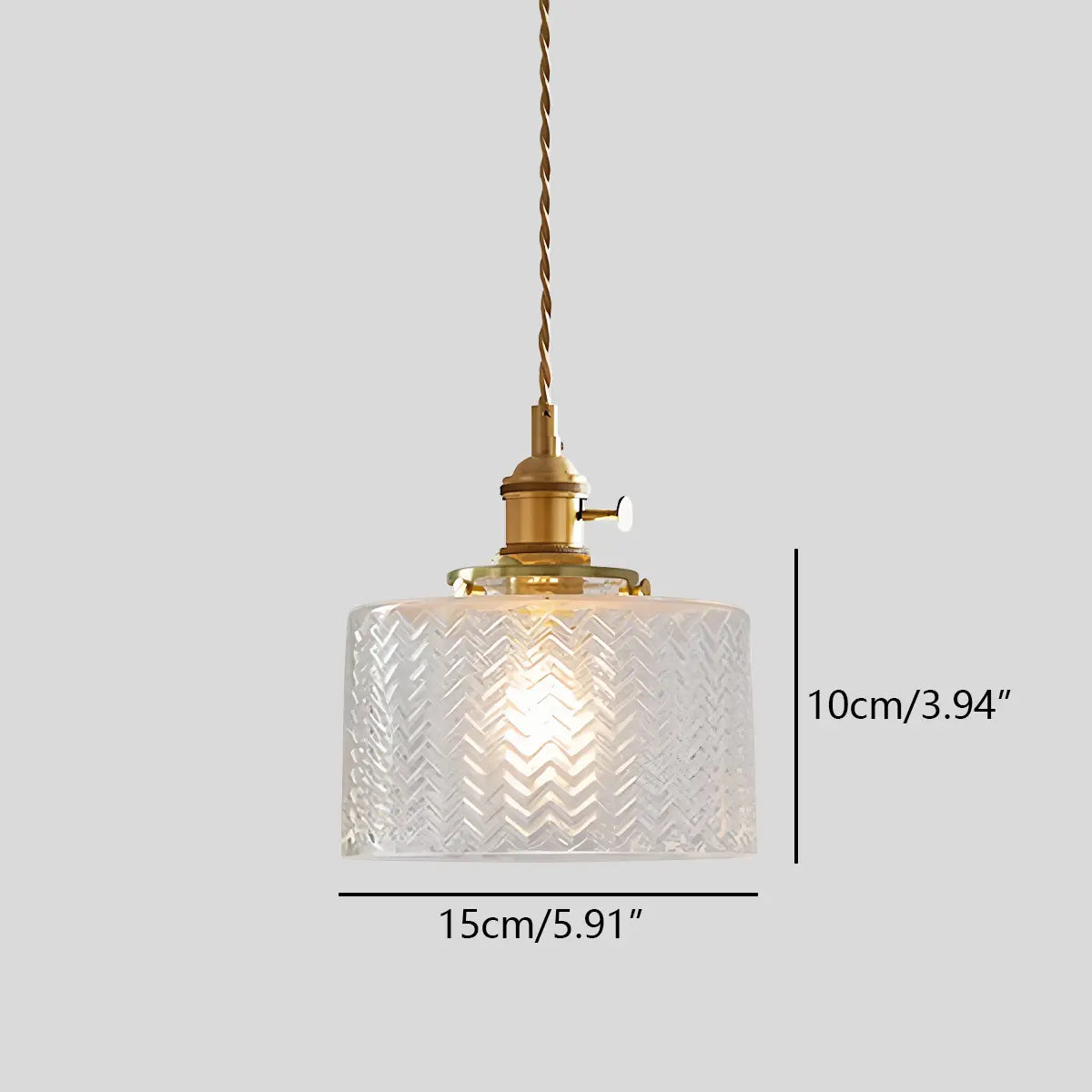 flairel Isabel Glass Pendant Light for Kitchen Island