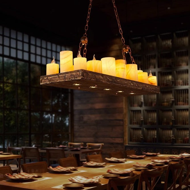 flairel Austin Farmhouse Candle Chandelier