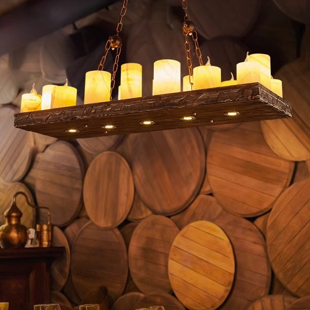 flairel Austin Farmhouse Candle Chandelier