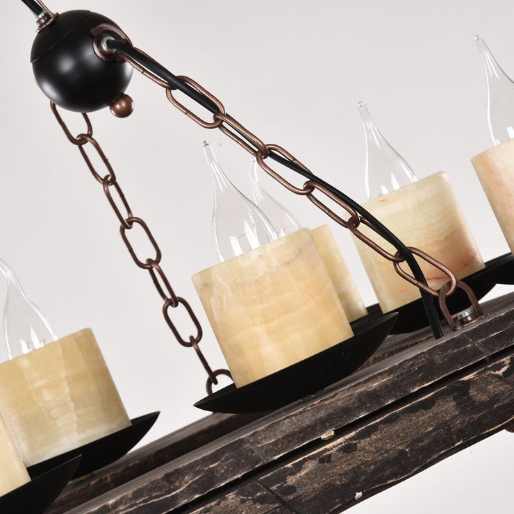 flairel Austin Farmhouse Candle Chandelier