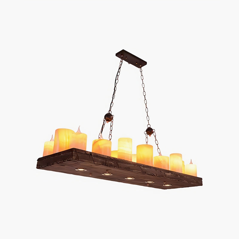 flairel Austin Farmhouse Candle Chandelier