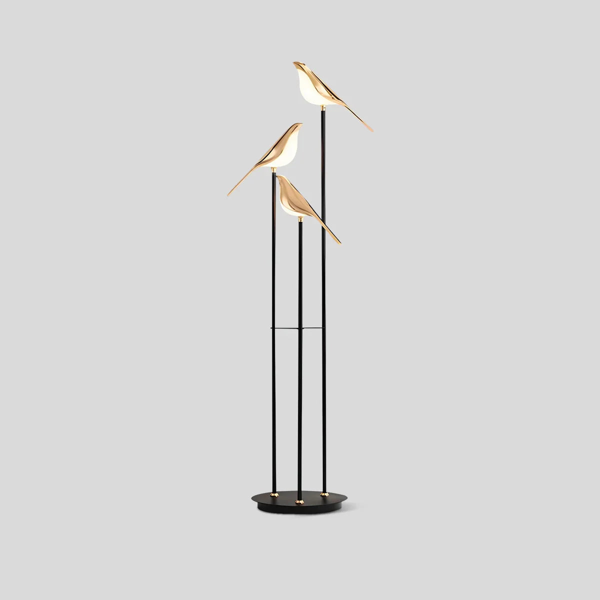 flairel Modern Gold Birds LED Chandelier