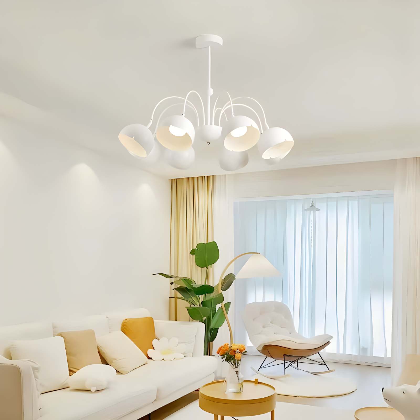 flairel French Flower Shaped Chandelier