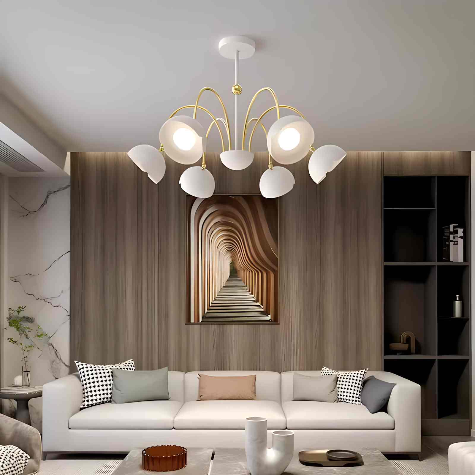 flairel French Flower Shaped Chandelier