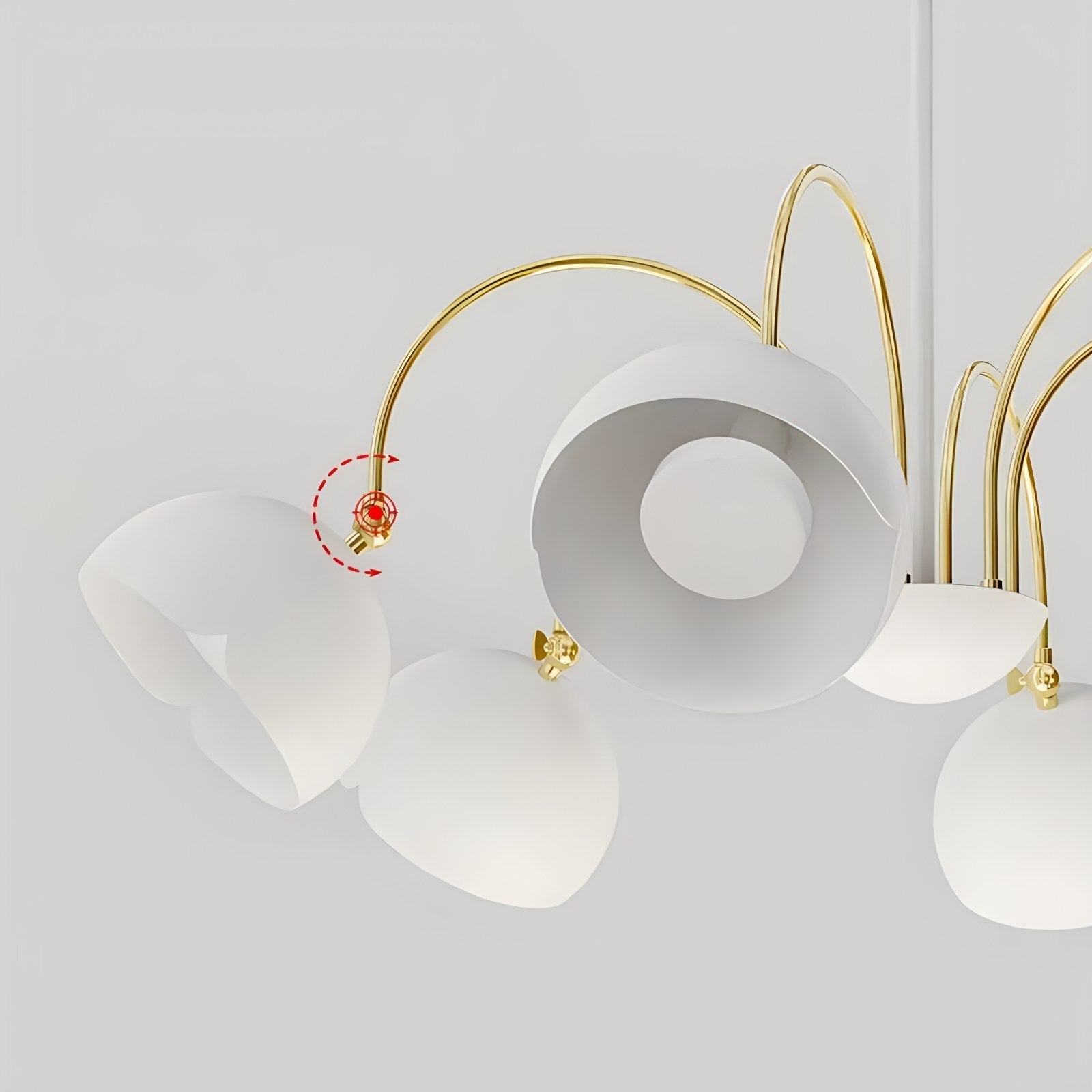 flairel French Flower Shaped Chandelier