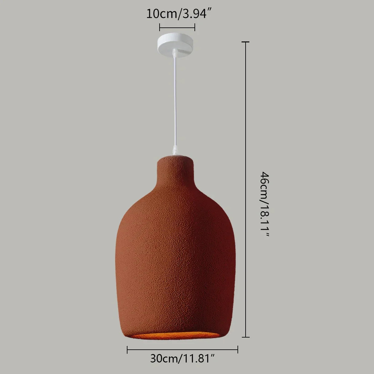 flairel Wabi Sabi Style Dining Room Pendant Light