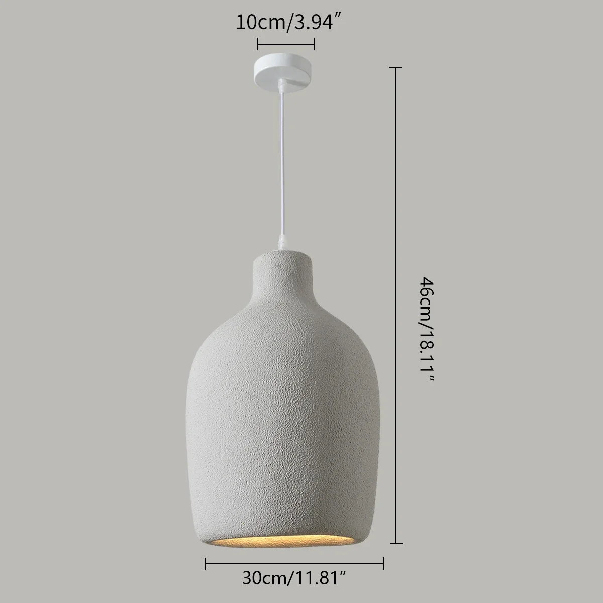flairel Wabi Sabi Style Dining Room Pendant Light