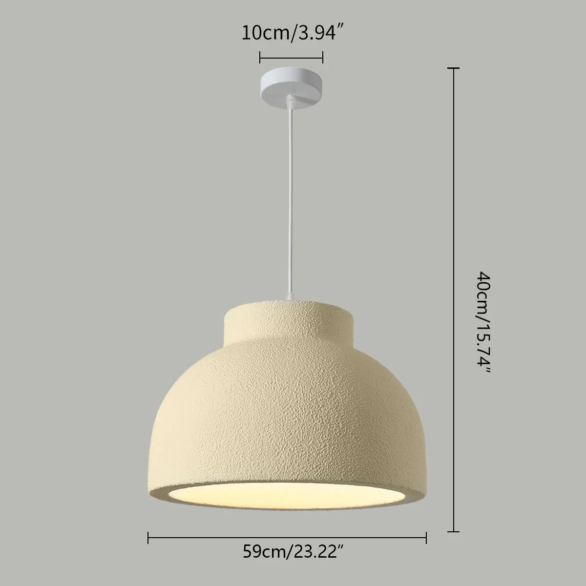 flairel Wabi Sabi Style Retro Pendant Light