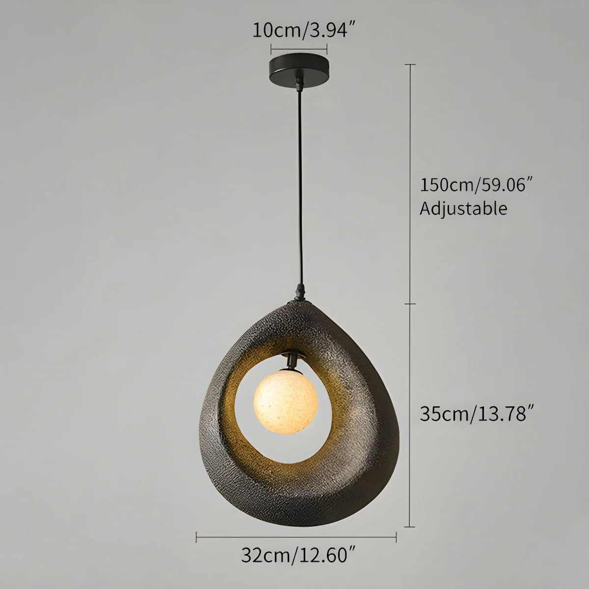 flairel Circular Wabi Sabi Pendant Light Modern Lighting