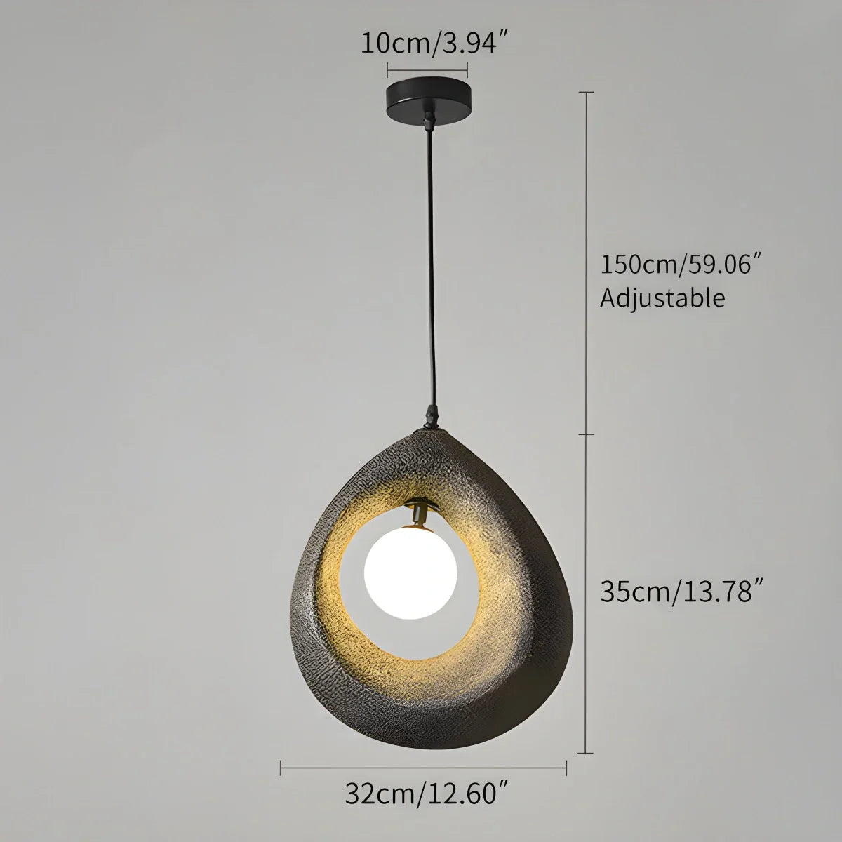 flairel Circular Wabi Sabi Pendant Light Modern Lighting