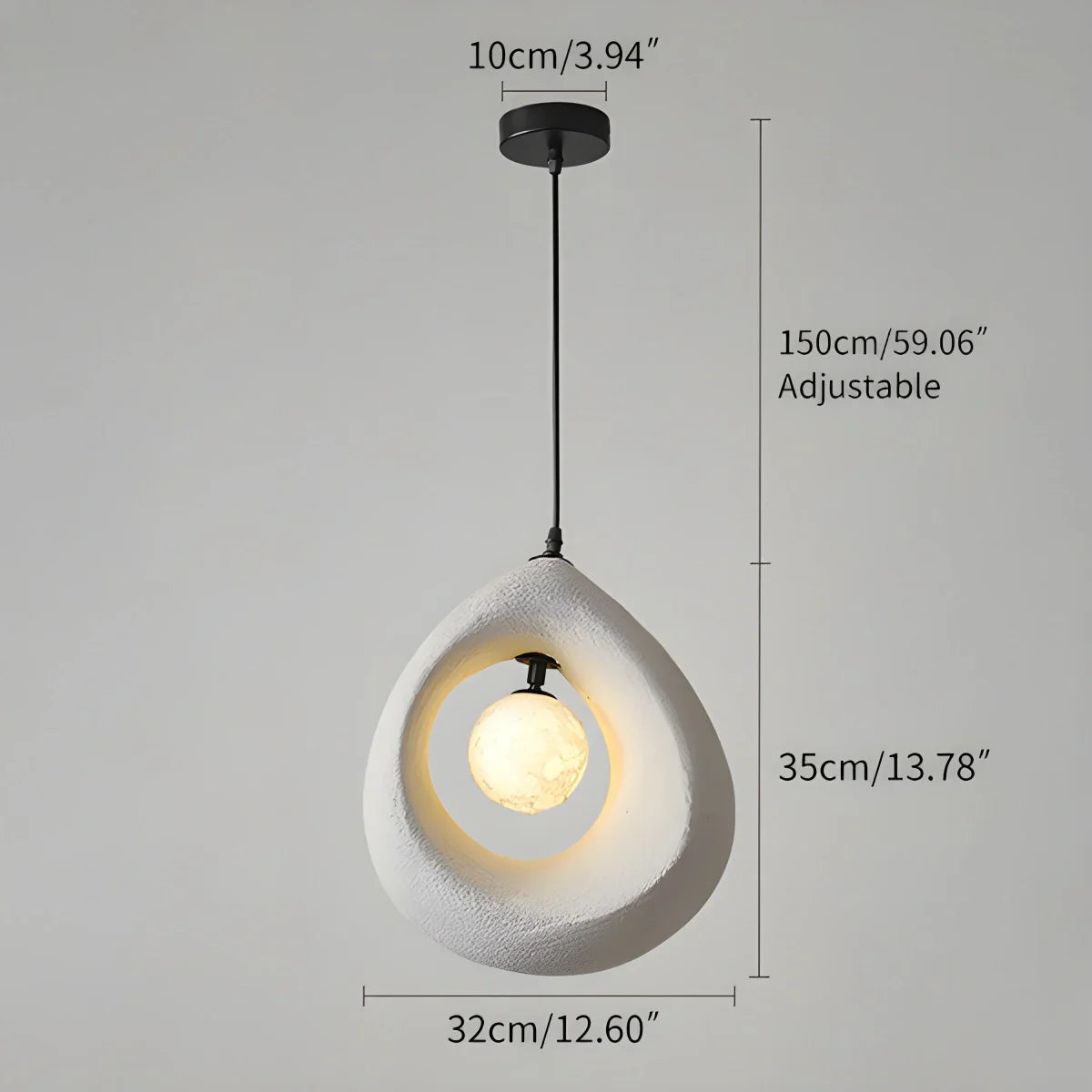 flairel Circular Wabi Sabi Pendant Light Modern Lighting
