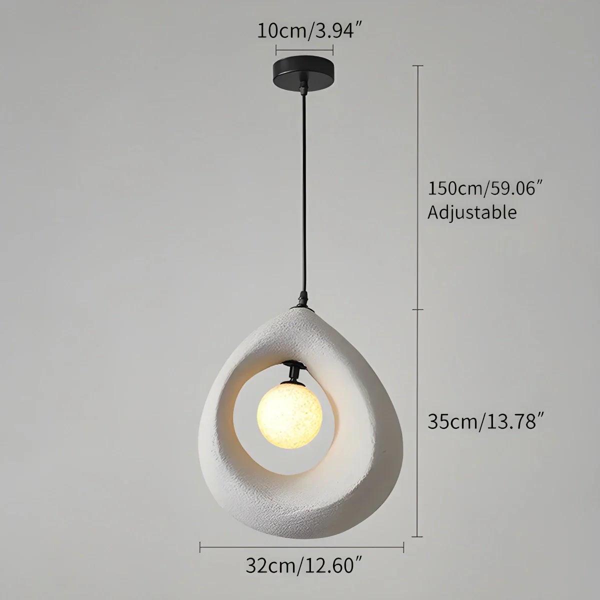 flairel Circular Wabi Sabi Pendant Light Modern Lighting