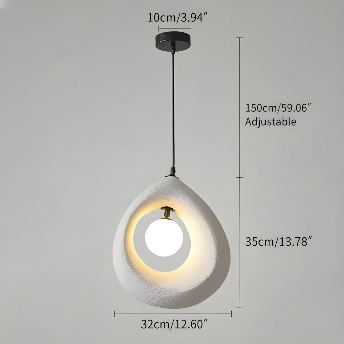 flairel Circular Wabi Sabi Pendant Light Modern Lighting