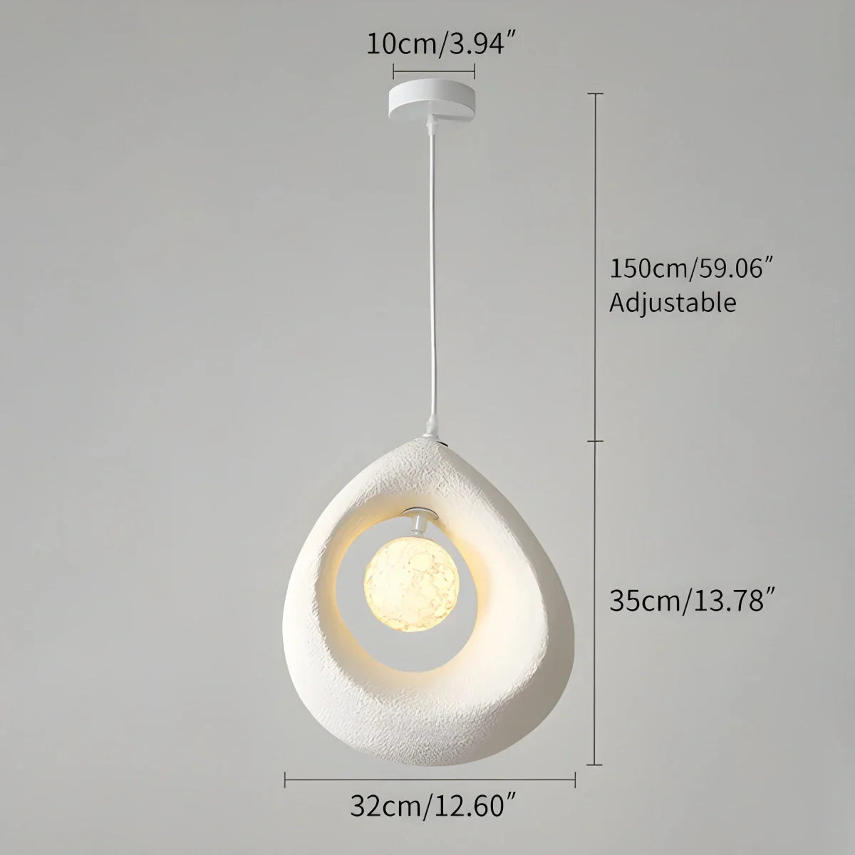 flairel Circular Wabi Sabi Pendant Light Modern Lighting