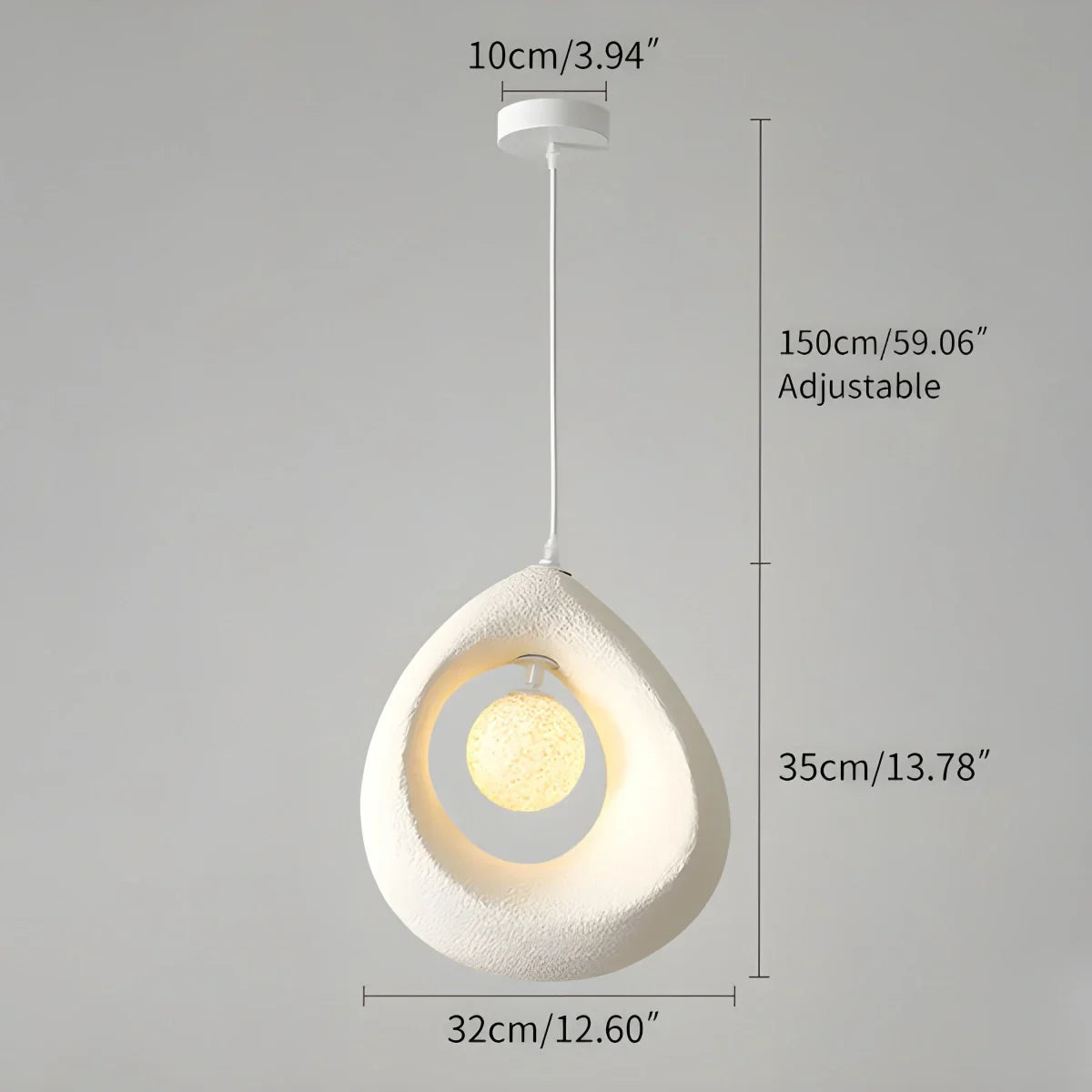 flairel Circular Wabi Sabi Pendant Light Modern Lighting