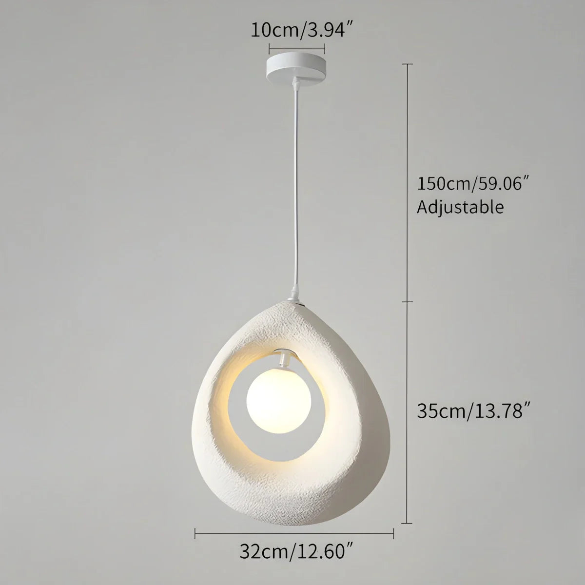 flairel Circular Wabi Sabi Pendant Light Modern Lighting