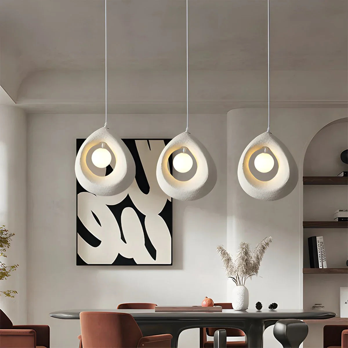flairel Circular Wabi Sabi Pendant Light Modern Lighting