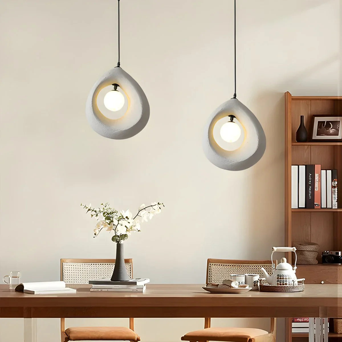 flairel Circular Wabi Sabi Pendant Light Modern Lighting