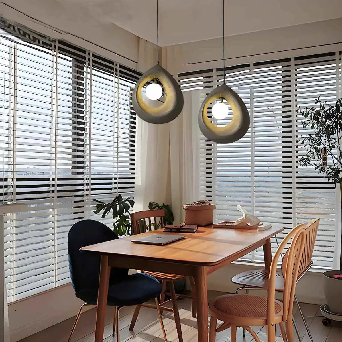 flairel Circular Wabi Sabi Pendant Light Modern Lighting