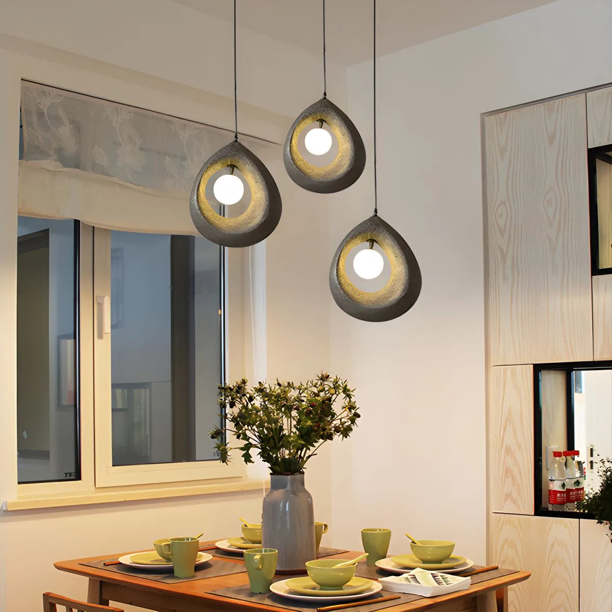 flairel Circular Wabi Sabi Pendant Light Modern Lighting