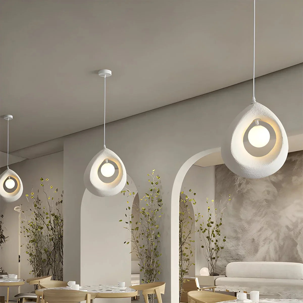 flairel Circular Wabi Sabi Pendant Light Modern Lighting
