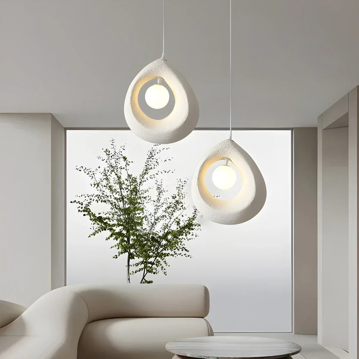 flairel Circular Wabi Sabi Pendant Light Modern Lighting