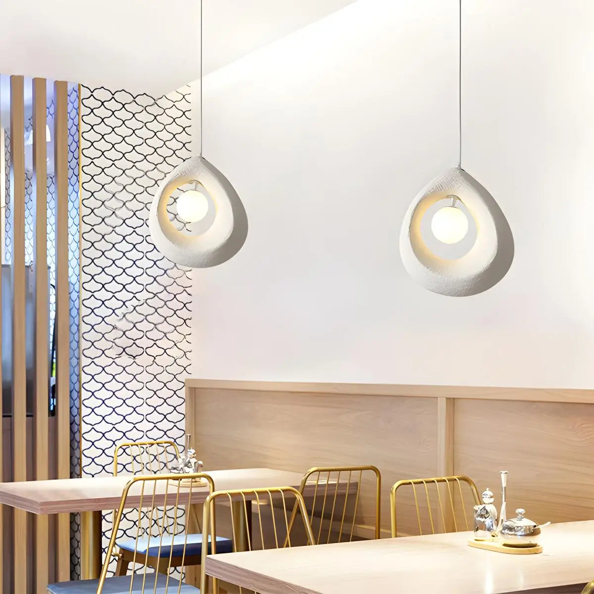 flairel Circular Wabi Sabi Pendant Light Modern Lighting