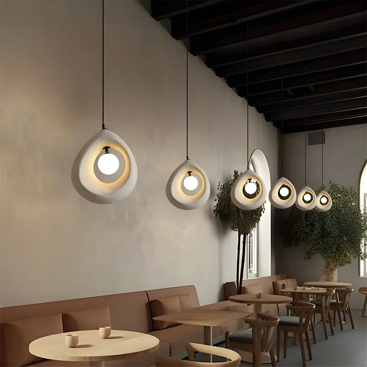 flairel Circular Wabi Sabi Pendant Light Modern Lighting