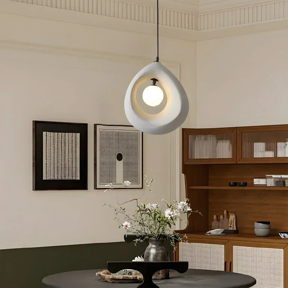 flairel Circular Wabi Sabi Pendant Light Modern Lighting