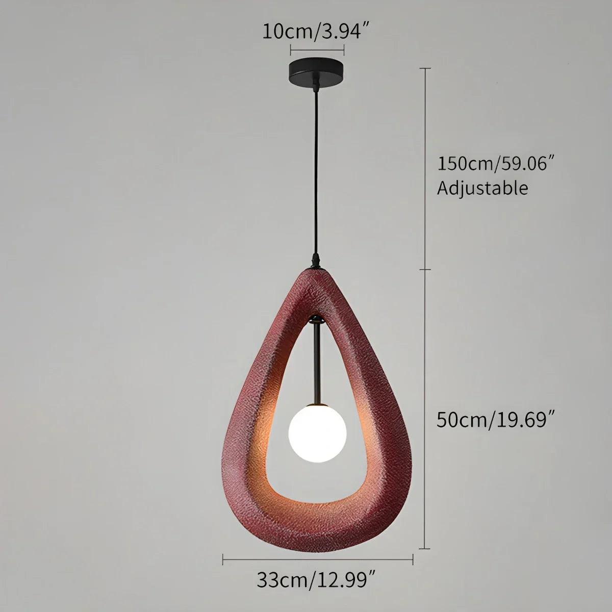 flairel Contemporary Creative Teardrop Orb Pendant Light