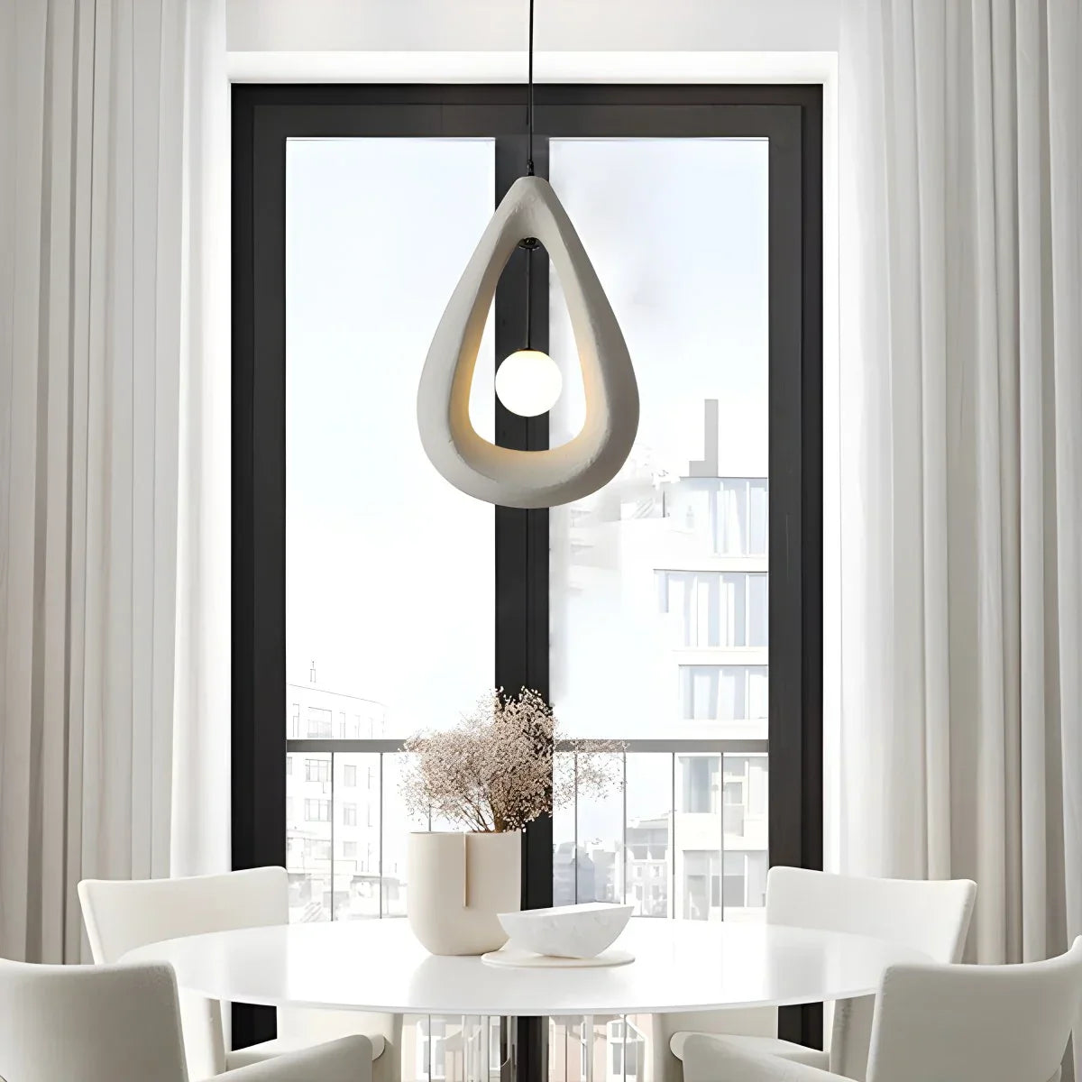 flairel Contemporary Creative Teardrop Orb Pendant Light