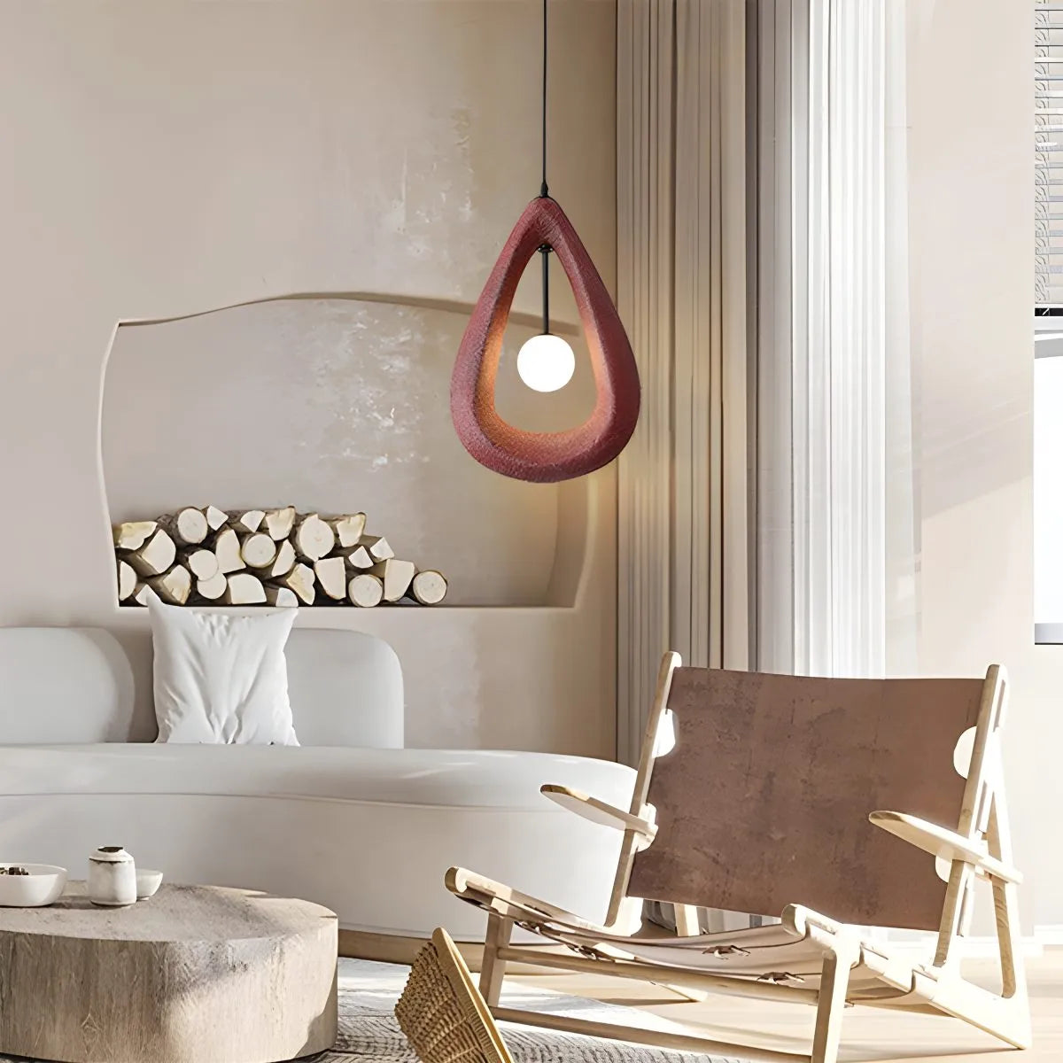flairel Contemporary Creative Teardrop Orb Pendant Light