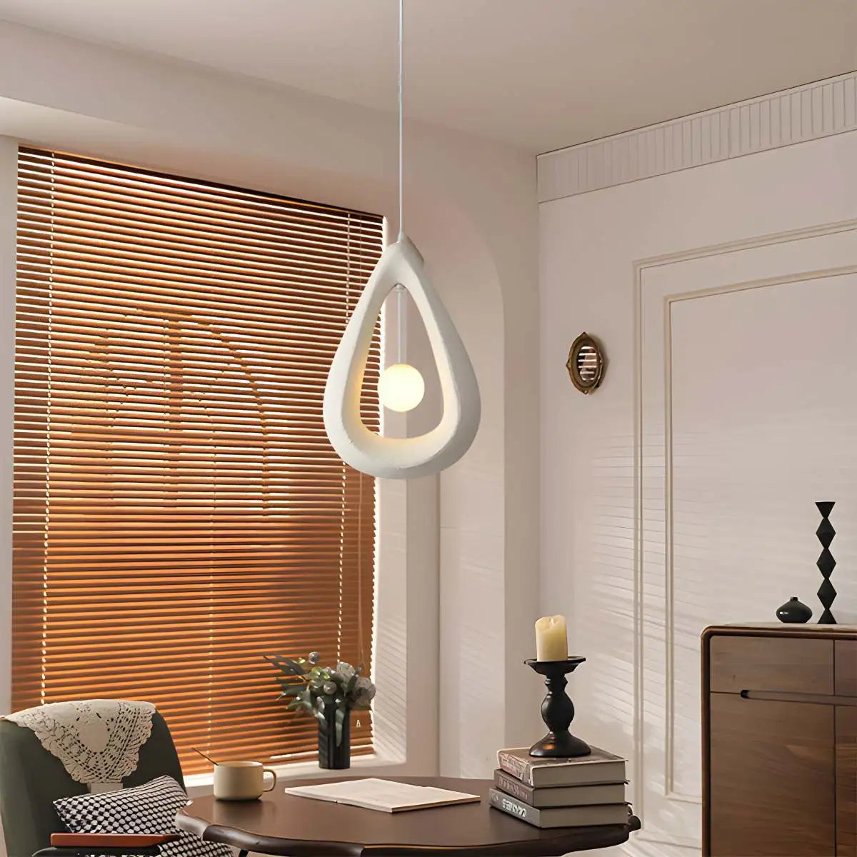 flairel Contemporary Creative Teardrop Orb Pendant Light