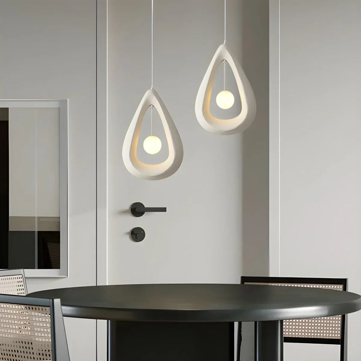 flairel Contemporary Creative Teardrop Orb Pendant Light
