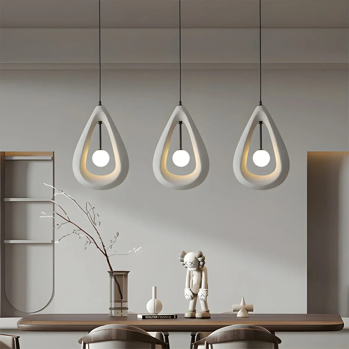 flairel Contemporary Creative Teardrop Orb Pendant Light