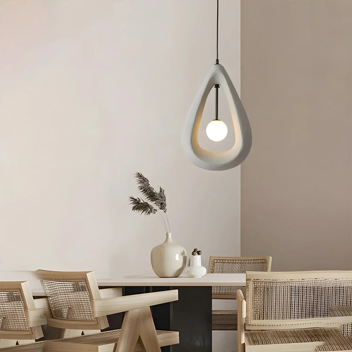 flairel Contemporary Creative Teardrop Orb Pendant Light
