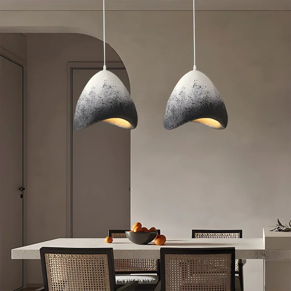 flairel Japanese Style Bird's Nest Shape Pendant Light